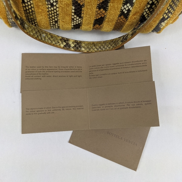 BOTTEGA VENETA Python Tote Velvet Stripes - Picture 13 of 16